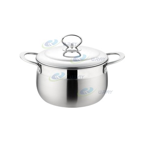 Nouvel ensemble de batterie de <span class=keywords><strong>cuisine</strong></span> moderne en acier inoxydable 6 pièces, fond simple, écologique, finition mate, avec couvercles, pour cuisson, marmite et casserole - Product Image 2