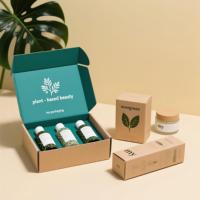 Boîte d'expédition en carton ondulé personnalisée, écologique, en papier kraft, pliable, pour bougies, parfums, soins de la peau, cosmétiques, emballage cadeau