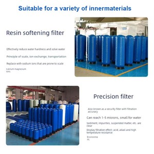 Système d'adoucisseur d'eau industriel en résine FRP, cuve en fibre de verre FRP, vente en gros - Product Image 1