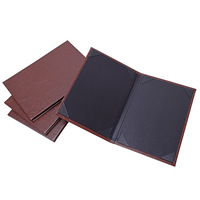 Livre de présentation de restauration personnalisé en gros, couleur et logo personnalisés, couverture de menu de restaurant de haute qualité avec MOQ de 100 pièces, marque V-ding