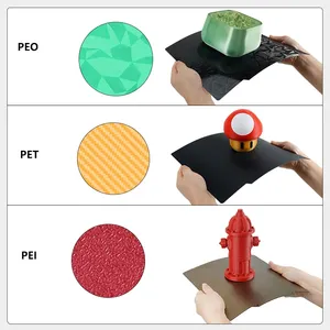 220x220mm hai mặt mịn xây dựng tấm kết cấu PEI tấm cho Anet A8/A6/Wanhao <span class=keywords><strong>duplicator</strong></span> <span class=keywords><strong>i3</strong></span> Anycubic 3D Phụ kiện máy in - Product Image 6