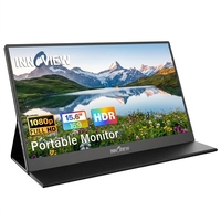 Moniteur portable InnoView 15,6 pouces 60 Hz IPS HDR 1920x1080 FHD USB Type-C, écran de jeu avec protection oculaire pour ordinateur portable et mobile