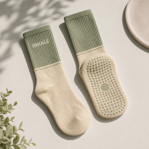 Custom Logo Private Label Yoga Pilates Grip <b>Socks</b> Anti Slip <b>Women</b> Ruffle Cotton <b>Socks</b> Low MOQ Fast Delivery - Product Image 2