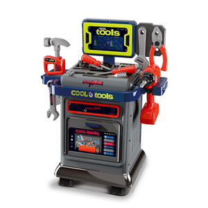 Интерактивный игровой набор из 8 предметов: Детский имитационный набор инструментов, тележка для инструментов из АБС-пластика, верстак для детей 2-4 лет - Product Image 1