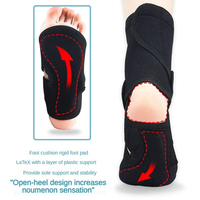 Attelle de pied pour la marche, étirement de la voûte plantaire, compression, orthèse de pied réglable pour la cheville