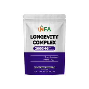 Cápsulas Blandas de Complejo de Longevidad OEM ODM con Trans-Resveratrol y Betaína, Favorecen la Energía, la Vitalidad, el Antioxidante y el Equilibrio Metabólico - Product Image 1