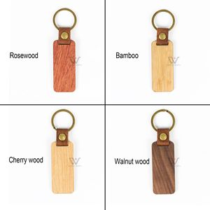 Nouveau produit <span class=keywords><strong>2022</strong></span> porte-clés en bois de haute qualité porte-clés en cuir de luxe porte-clés en bois vierge pour - Product Image 1