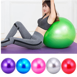 Ensemble de balles de yoga pleine taille 45-95cm-PVC anti-éclatement givré, hauteur assortie, entraînement de base/exercice d'équilibre, utilisation à la maison/au gymnase - Product Image 2