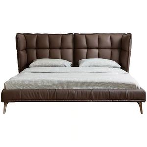 <span class=keywords><strong>Letto</strong></span> Matrimoniale <span class=keywords><strong>a</strong></span> Tutta Grandezza per Tutta la Camera da <span class=keywords><strong>Letto</strong></span>, Design Moderno e Semplice, <span class=keywords><strong>Letto</strong></span> Grande per Camera Principale in Legno Massello - Product Image 1