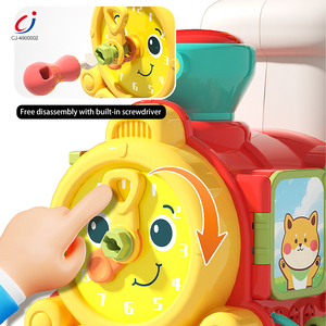Chengji bébé éducation précoce Montessori jouet multifonctionnel dessin animé Spray Train lumière musique autres jouets éducatifs marchette - Product Image 4