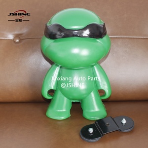 Mascota de Tortuga Ninja con los Ojos Vendados, Verde, de 14 Pulgadas, para Camiones, Remolques y SUV, con Nuevo Imán en la Parte Posterior para Publicidad, JSHINE, Plástico - Product Image 2