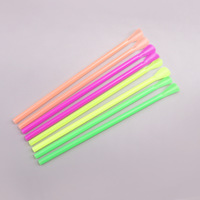 Pailles à boire avec cuillère 2026 pour bars, pubs, granités, idéales pour les anniversaires et les fêtes, fournitures de cuisine et de bar, pailles en plastique