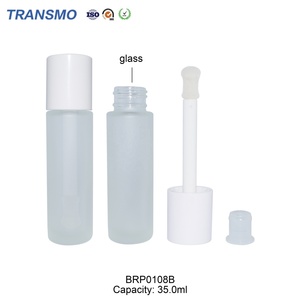 Flacon de brillant à lèvres en verre 35 ml, tubes volumineux en verre pour huile à lèvres 35 ml, flacons cosmétiques en verre avec applicateur pulvérisateur - Product Image 1