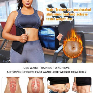Fascia Dimagrante per Donna, Tuta Sauna per Perdita di Peso <span class=keywords><strong>con</strong></span> Fasce Sudorazione, <span class=keywords><strong>Cintura</strong></span> per Allenamento Addominale - Product Image 4
