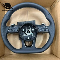 Volant en cuir/PU et fibre de carbone pour Audi C7/A7/A8/Q3/Q5/Q7/Q8/S3/S4/S5/SQ7/RSQ7/RS3/RS4/RS5/RS6/RS