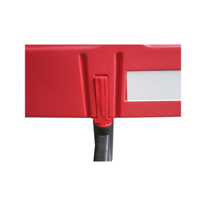 Barriera di sicurezza stradale in plastica rossa e bianca barriere di traffico divisori stradali - Product Image 3