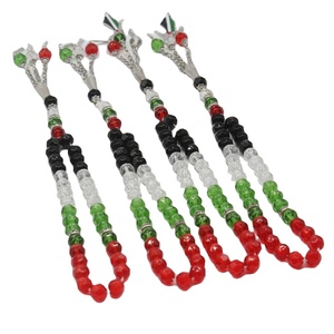 2025, новый Blnieece, оптовая продажа, Кристальный флаг, красный, зеленый, белый, черный цвета, 33, палестин, бусины - Product Image 1