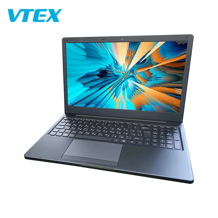 Ready To Ship 15.6 Inch Russian Keyboard Layout Laptop Wholesale 4 Cores 8 Threads FHD Portable Smart Laptop
