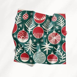 Petit carré 50x50cm Foulard en soie personnalisé pour cravate, bandana, couvre-chef, foulard de poignet, uniforme d'hôtesse, tenue professionnelle - Product Image 4