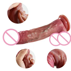 ZWFUN Vibrador realista de silicone macio com vibrador, ventosas poderosas, vibrador grande xl para mulheres, brinquedo anal sensual de 8,5 polegadas para casais