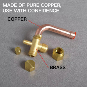 Factory Wholesale Air Conditioner <strong>Parts</strong> 3/8 5/8 1/2 1/4 Inch Brass <strong>Split</strong> <strong>Ac</strong> Service Valve - Product Image 6