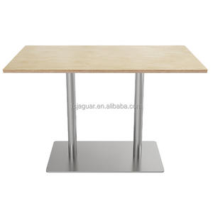 Mesa Cuadrada Moderna con Superficie de Madera Contrachapada para Restaurante, Uso Comercial en Cafetería, Salón y Zonas de Recepción - Product Image 3