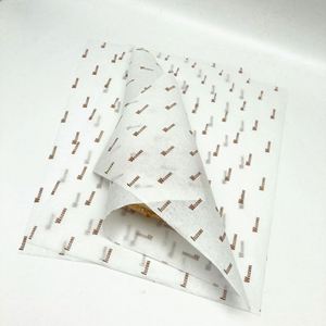 Papel Antigrasa Reutilizable de 12x12 Pulgadas con Logotipo Personalizado para Envolver Alimentos de Restaurante, Sándwiches, Hamburguesas, Bocadillos, Pizza, Pasteles, Reciclado - Product Image 4