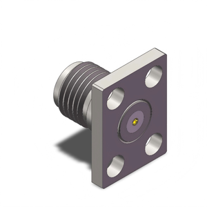 <span class=keywords><strong>SMA</strong></span> メス 4 穴角フランジ取り外し可能な RF コネクタ DC-27GHz ジャック内径 0.009-0.02 インチ 穴間隔 0.34 インチ X 0.222 インチ - Product Image 2