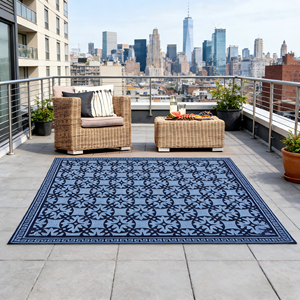 <span class=keywords><strong>Tapis</strong></span> d'extérieur léger résistant aux UV, anti-sable, lavable et réversible pour le camping, la plage et les pique-niques - Product Image 3