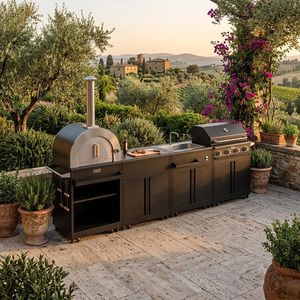 ODM Cocina Modular para Exteriores Resistente a Insectos, Acero Inoxidable SS304, Isla de Cocina para Jardín con Parrilla Exterior - Product Image 1