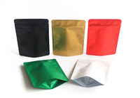 Sachet Doypack Mylar Personnalisé Noir et Blanc Uni 3,5g avec Fermeture Éclair Holographique Anti-odeur Anti-humidité Anti-fuite pour Chewing-gum et Lait