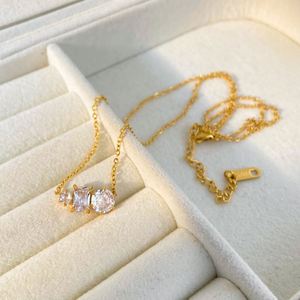 Custom Necklace Pendant logo Cross Border Multi Expert Social Media Viral Style Luminous Inlay Two-tone Finish - Product Image 5