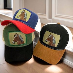 Gorra de Béisbol Deportiva Personalizada de Gamuza con Bordado 3D y Parche Retro, Diseño Unisex Transpirable e Impermeable - Product Image 1
