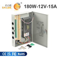 BLD-12V-15A-180W d'alimentation centralisée industrielle 18CH sous-alimentation découpage de sortie multicanal alimentation