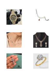 Diva Diva สร้อยคอจี้เพชรชุบทองพร้อมที่ขยายนิ้วสำหรับปาร์ตี้ของผู้หญิงเครื่องประดับที่ดีและเสน่ห์ - Product Image 6