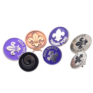 Épingles de sport 3D en laiton antique de haute qualité, épingles Loliondo Lily <span class=keywords><strong>Iris</strong></span> pour scouts Pramuka Wosm - Product Image 4