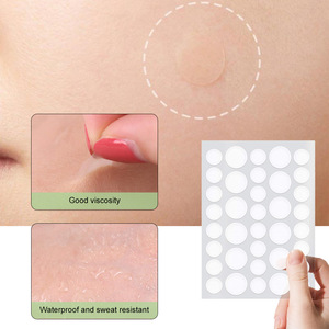 Biểu tượng tùy chỉnh Hydrocolloid mụn Bìa vá mụn các bản vá lỗi với dầu cây trà cho khuôn mặt mụn Dot vá - Product Image 2
