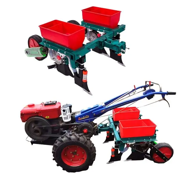 China farm tools Hand tractor Mini planter One row two rows precision corn seeder for walking tractor