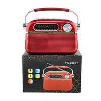 Yg-998Bt Europe populaire meilleur son lecteur de musique portable Ac Dc Rechargeable Am Fm Sw Radio