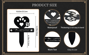 แผ่นป้ายโลหะกันน้ำสำหรับสัตว์เลี้ยง ทนทาน พร้อมสลักชื่อ สำหรับสุสานสัตว์เลี้ยงและสวน  อนุสรณ์ที่ยั่งยืนสำหรับสุนัขและแมว - Product Image 6