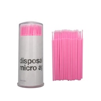 100 PCS/Lot Extension de Cils Micro Brosses Applicateurs Mascara Brosse Outils Cils Microbrosse pour Cils