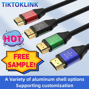 Câble HDMI magique noir 19 + 1 4K @ 60Hz V2.0, coque en aluminium couleur, emballage <span class=keywords><strong>pour</strong></span> ordinateur - Product Image 5