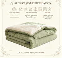 Couette Jacquard à Carreaux en Sherpa Épaisse pour l'Hiver, Couvre-lit Chaud en Flanelle Polaire Velours, Motif Patchwork en Polyester