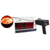 Termometer Peleburan Layar Besar Nirkabel Desain Anti-interferensi Jaminan Kualitas BYDRLCWY06W dengan Layar LCD
