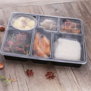 Atacado 25OZ Bpa Free Take Away Fast Food Embalagens Caixas Descartáveis Togo Refeição Prep Recipientes Plástico Bento Lunch Box