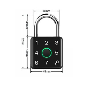 2025 tuoya khóa cửa thông minh với bàn phím kỹ thuật số, khóa bảo mật, thẻ thông minh, Hệ thống nhận dạng vân tay - Product Image 1