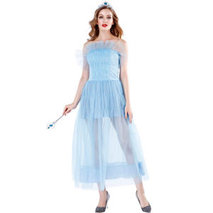 Disfraz de Cosplay de Halloween para mujer de <span class=keywords><strong>Frozen</strong></span>, <span class=keywords><strong>vestido</strong></span> <span class=keywords><strong>blanco</strong></span> como la nieve de Palacio, para mujer, para mujer - Product Image 4