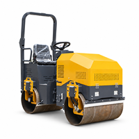 Compacteur à double tambour de 2,5 tonnes pour la construction routière et les travaux sur les surfaces en asphalte