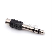 1/4in 6.35mm Prise mâle vers RCA femelle Connecteur haut-parleur Adaptateur RCA vers Jack stéréo 6.3 MM Prise mâle Microphone