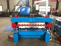 Machine de formage à froid pour tôles de toiture en acier profilé ondulé, pour la fabrication de tuiles métalliques, double couche, prix compétitif